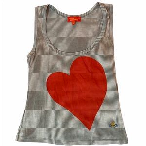 Vivienne Westwood striped blue tank top